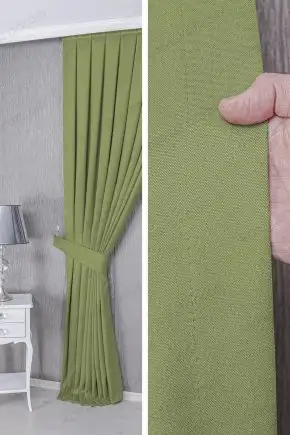 Çağla Yeşili Fon Perde