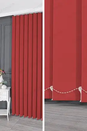 Dikey Stor Perde Kırmızı 600 V20