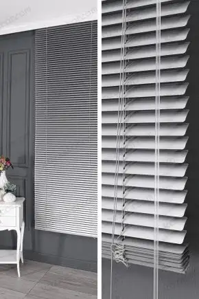 Alüminyum Jaluzi Perde Gümüş Simli