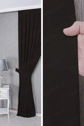 Koyu Kahve Fon Perde