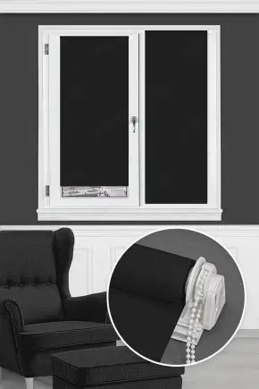 Mini Sistem Siyah Mat Stor Perde 600 v46