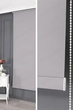 Stor Perde Mat Gri 600 V43