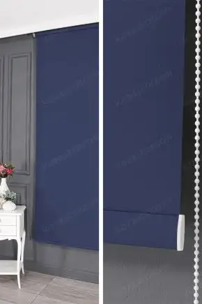 Stor Perde Mat Lacivert 600 V38