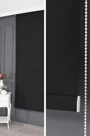Stor Perde Mat Siyah 600 V46