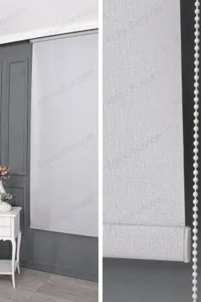 Stor Perde Simli Mat Gümüş 650 V08