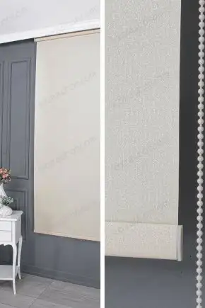 Stor Perde Simli Mat Krem 650 V03