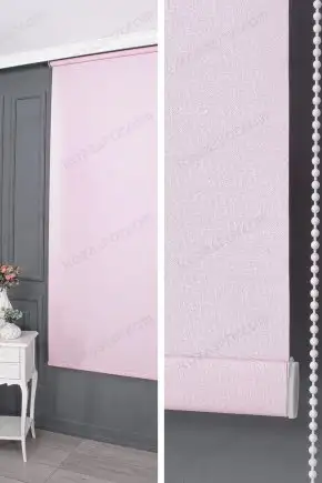 Stor Perde Simli Mat Pembe 650 V07