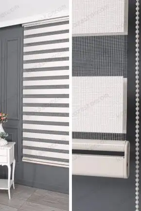 Zebra Perde Ekru Bambu 125 V01