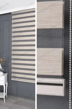 Zebra Perde Bej Kırçıllı 125 V02