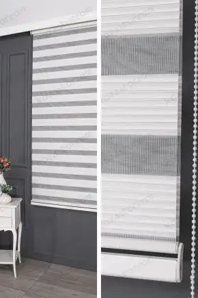 Zebra Perde Beyaz Plise 15500 V01