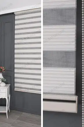 Zebra Perde Ekru Plise 15500 V02