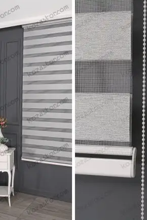 Zebra Perde Gri Blackout 145 V01