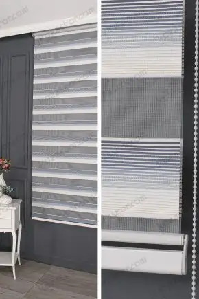 Zebra Perde Mavi Mini Degrade Plise 2100 V11