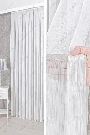 Zümrüt Ekru Tül Perde